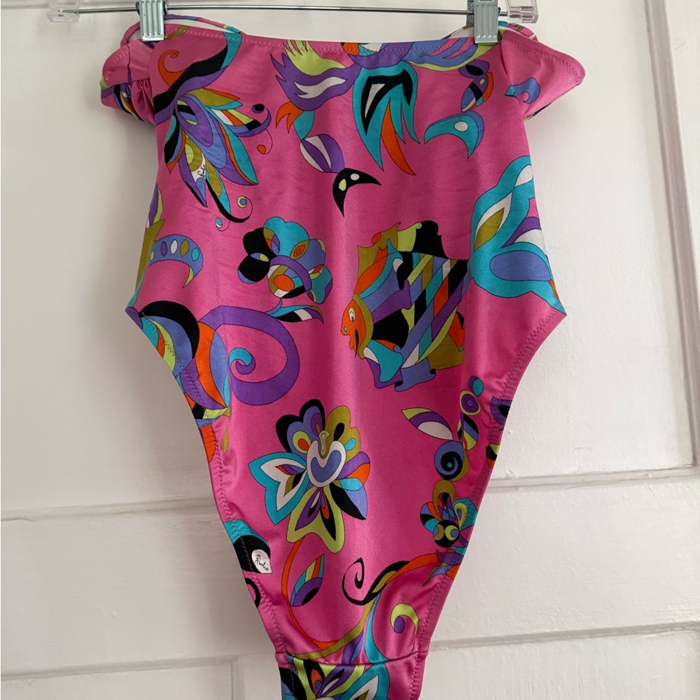 Vintage Emilio Pucci strapless swimsuit - Picture 2 of 9